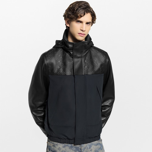 NIGO Louis Vuitton Leather Mix Windbreaker #nigo336815