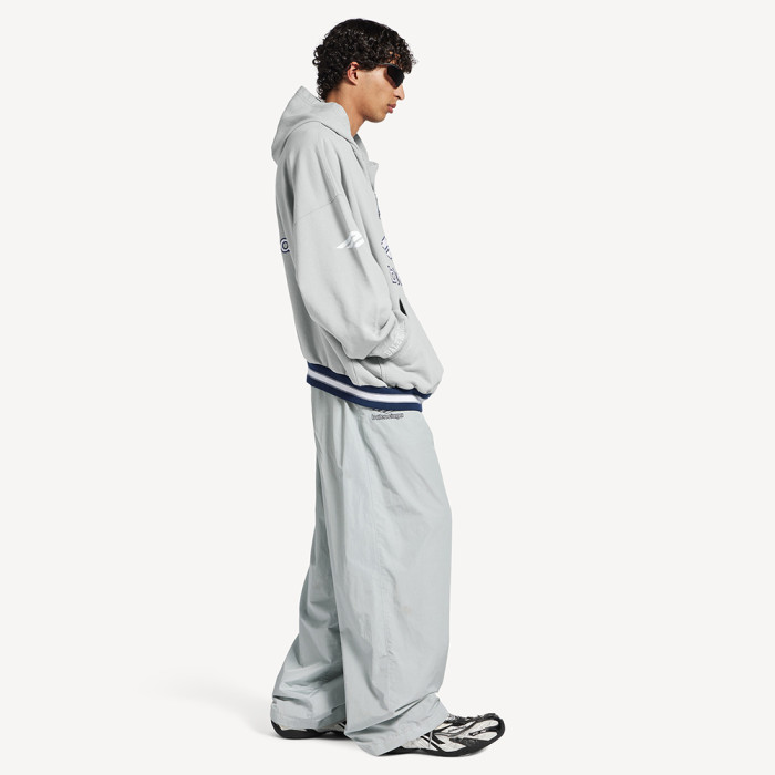 NIGO Balenciaga Top-quality Version Men's 3b Football Polo Hoodie in Grey white #nigo336845