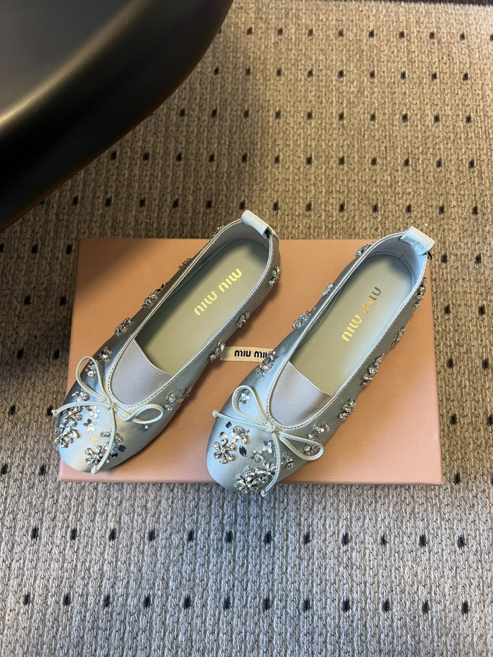 NIGO Miumiu Rhinestone Ballet Flats #nigo336871