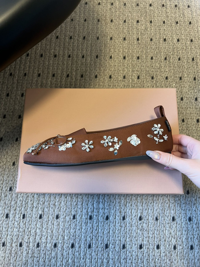 NIGO Miumiu Rhinestone Ballet Flats #nigo336871