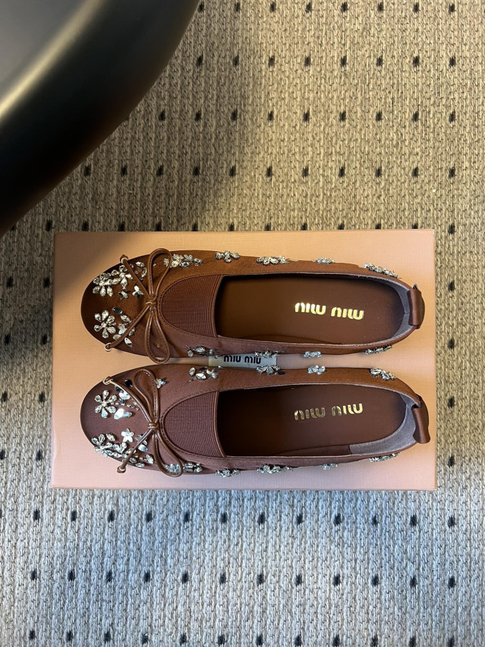 NIGO Miumiu Rhinestone Ballet Flats #nigo336871