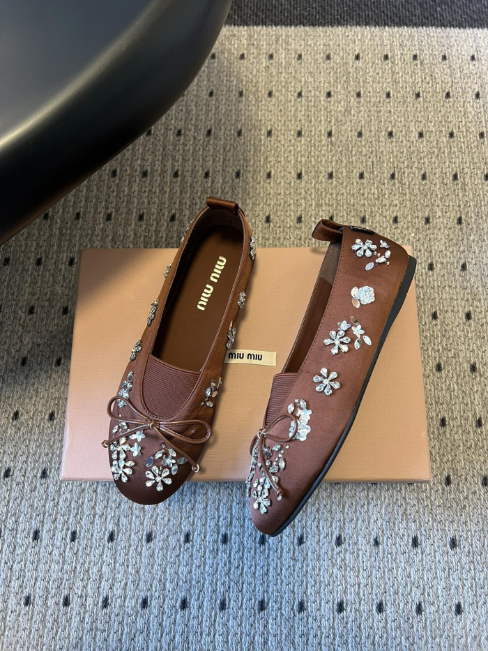NIGO Miumiu Rhinestone Ballet Flats #nigo336871