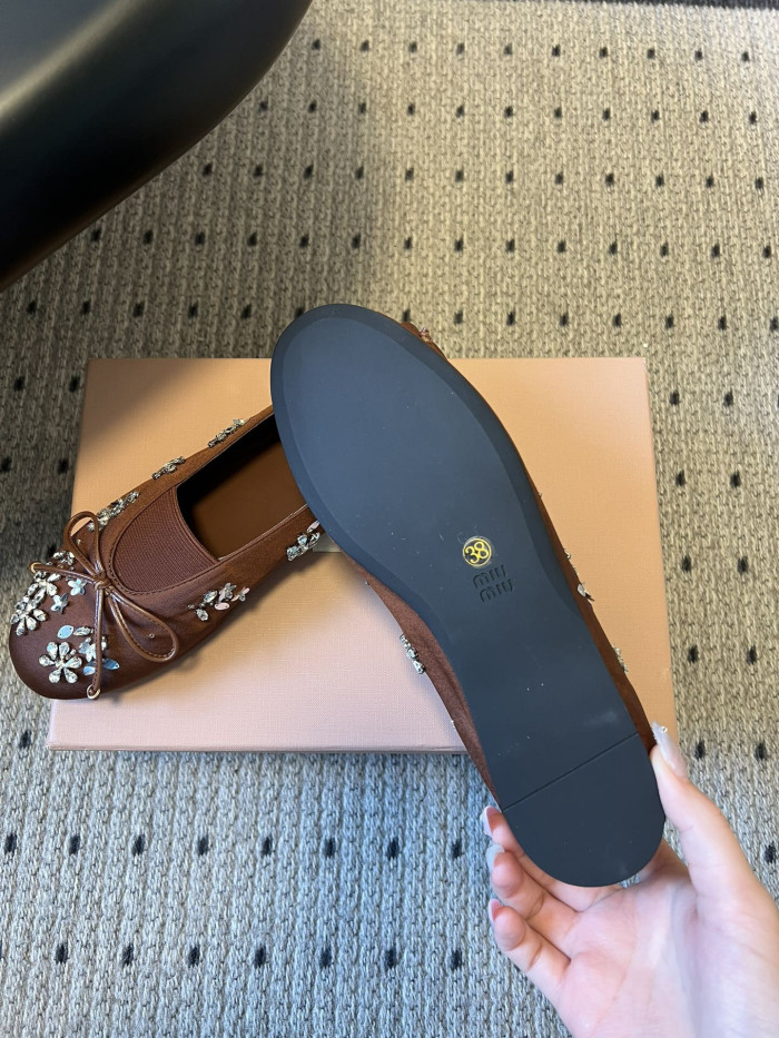 NIGO Miumiu Rhinestone Ballet Flats #nigo336871