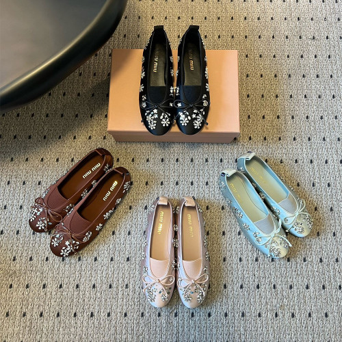 NIGO Miumiu Rhinestone Ballet Flats #nigo336871