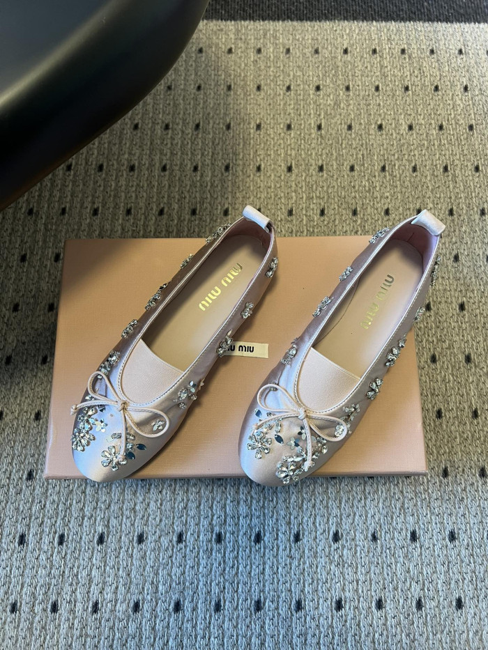 NIGO Miumiu Rhinestone Ballet Flats #nigo336871
