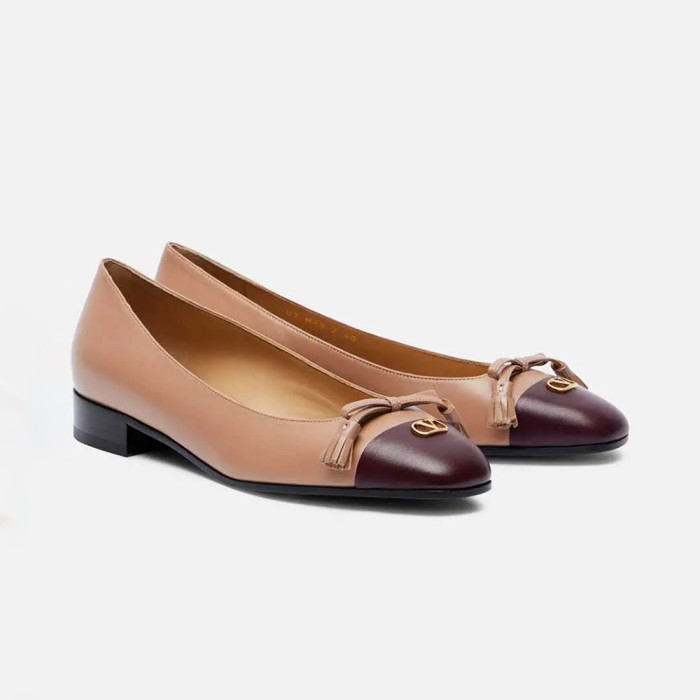 NIGO Valentino Garavani Valet Du Roi Leather Ballet Flats #nigo336898
