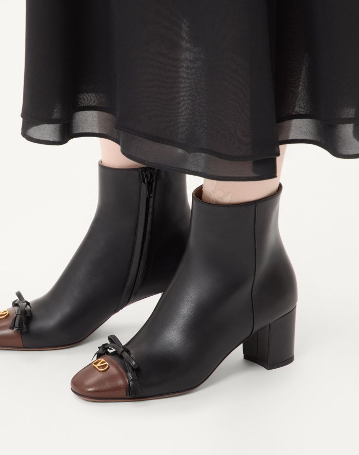 NIGO Valentino Valet Du Roi Kidskin Leather Ankle Boot 60mm for Woman #nigo336901