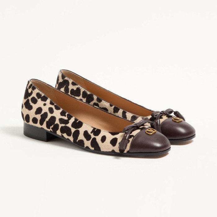 NIGO Valentino Garavani Valet Du Roi Leather Ballet Flats #nigo336898