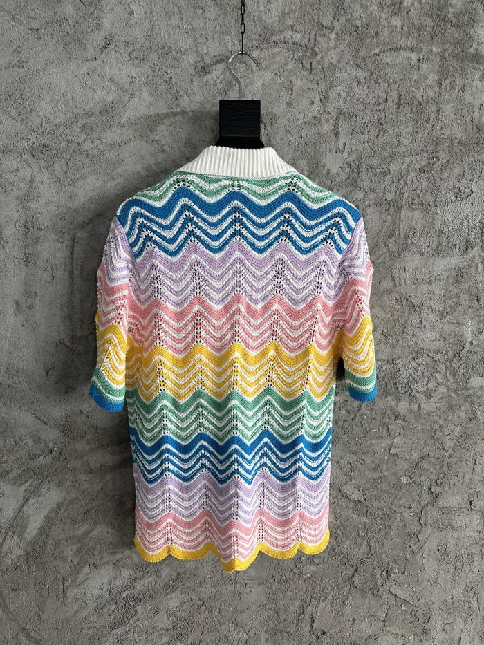 NIGO Casablanca Paris Gradient Wave Knit Shirt Shorts #nigo336937