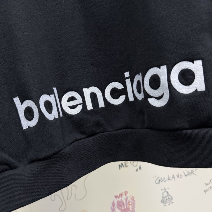 NIGO Balenciaga Top-quality Version Men's 3b Sports Icon Half-zip Hoodie in Washed #nigo336946