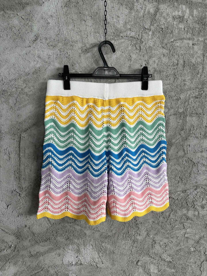 NIGO Casablanca Paris Gradient Wave Knit Shirt Shorts #nigo336937