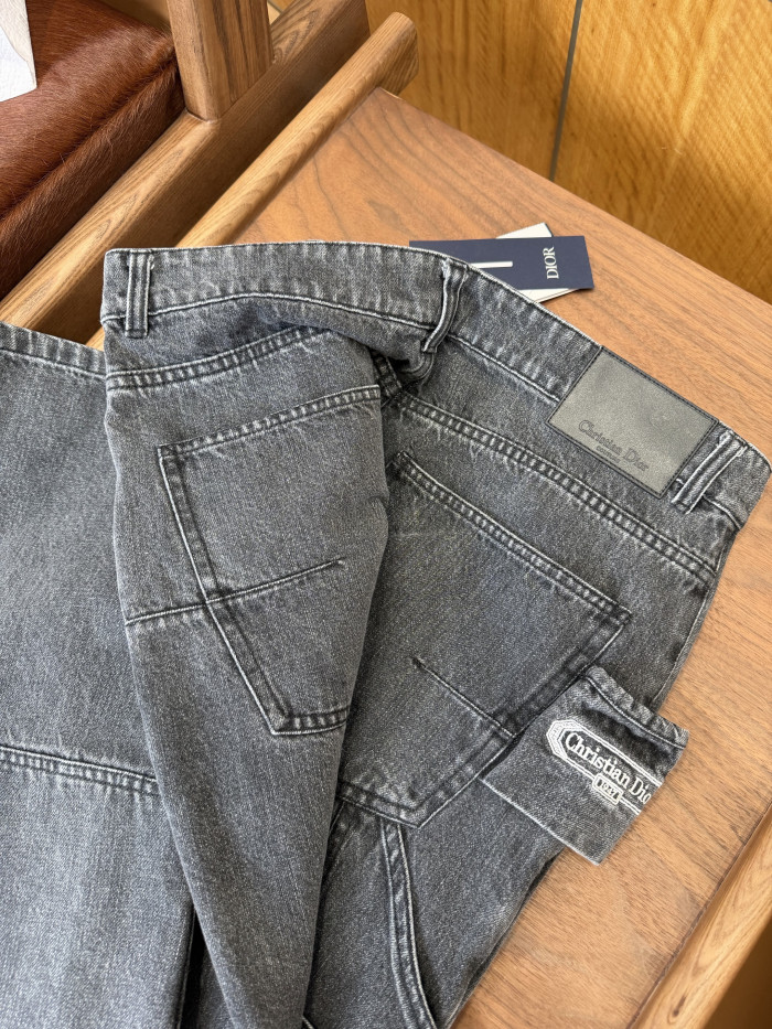 NIGO DIOR CD Box Pants Gray Cotton Twill #nigo336939