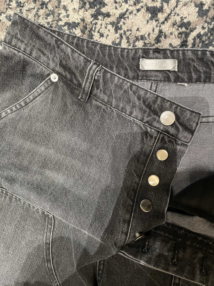 NIGO DIOR CD Box Pants Gray Cotton Twill #nigo336939