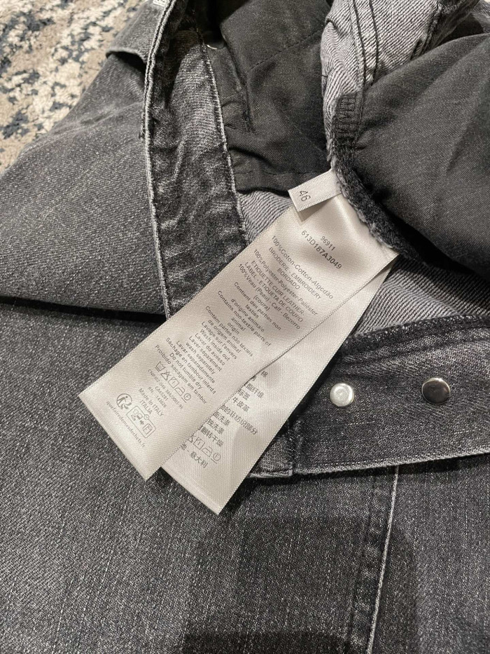 NIGO DIOR CD Box Pants Gray Cotton Twill #nigo336939