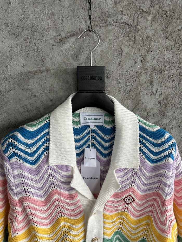 NIGO Casablanca Paris Gradient Wave Knit Shirt Shorts #nigo336937