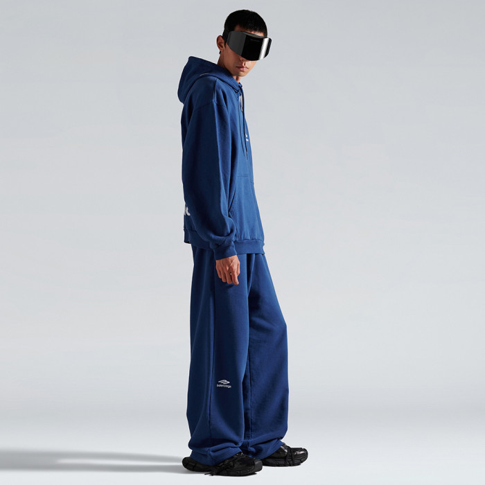 NIGO Balenciaga Top-quality Version Men's 3b Sports Icon Half-zip Hoodie in Washed #nigo336946