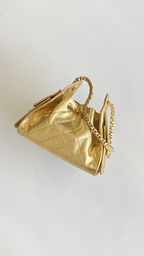 NIGO Chanel 25 Mini handbag Metallic Grained Calfskin #nigo333968