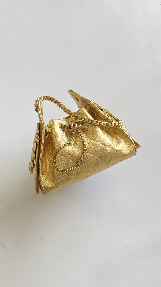 NIGO Chanel 25 Mini handbag Metallic Grained Calfskin #nigo333968