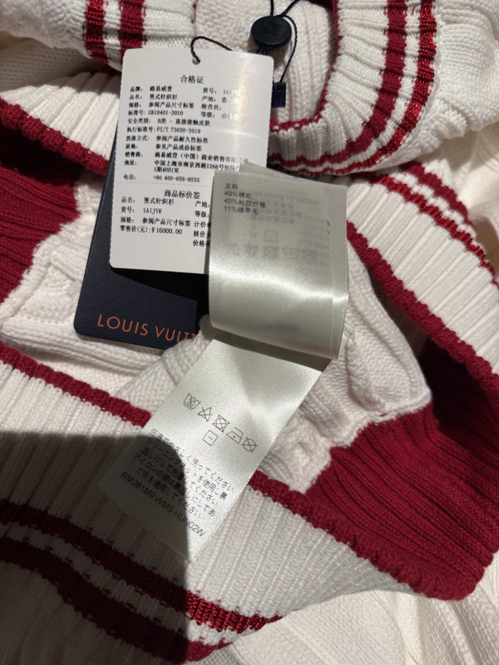NIGO Louis Vuitton Preppy V-Neck Cable Pullover #nigo337099