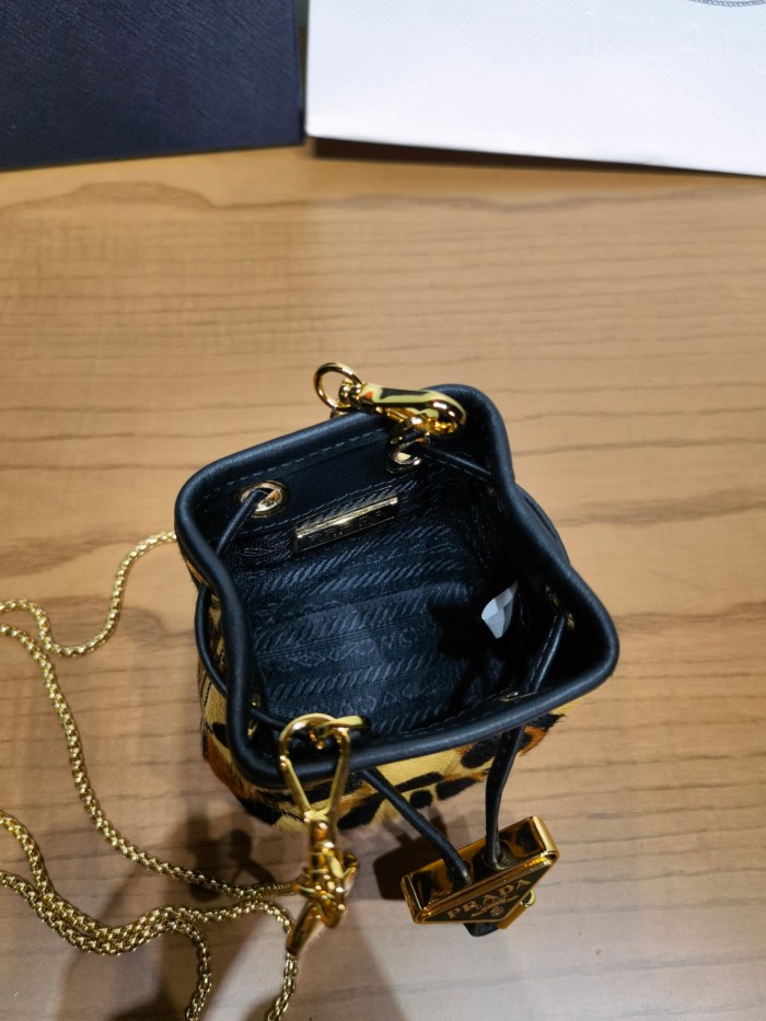 NIGO Prada Honey Printed Leather Mini Pouch #nigo300243