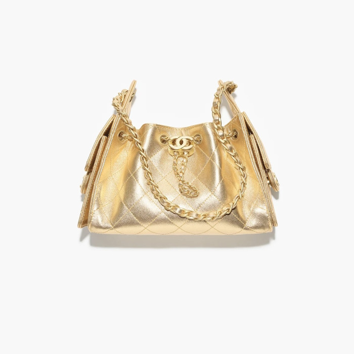 NIGO Chanel 25 Mini handbag Metallic Grained Calfskin #nigo333968