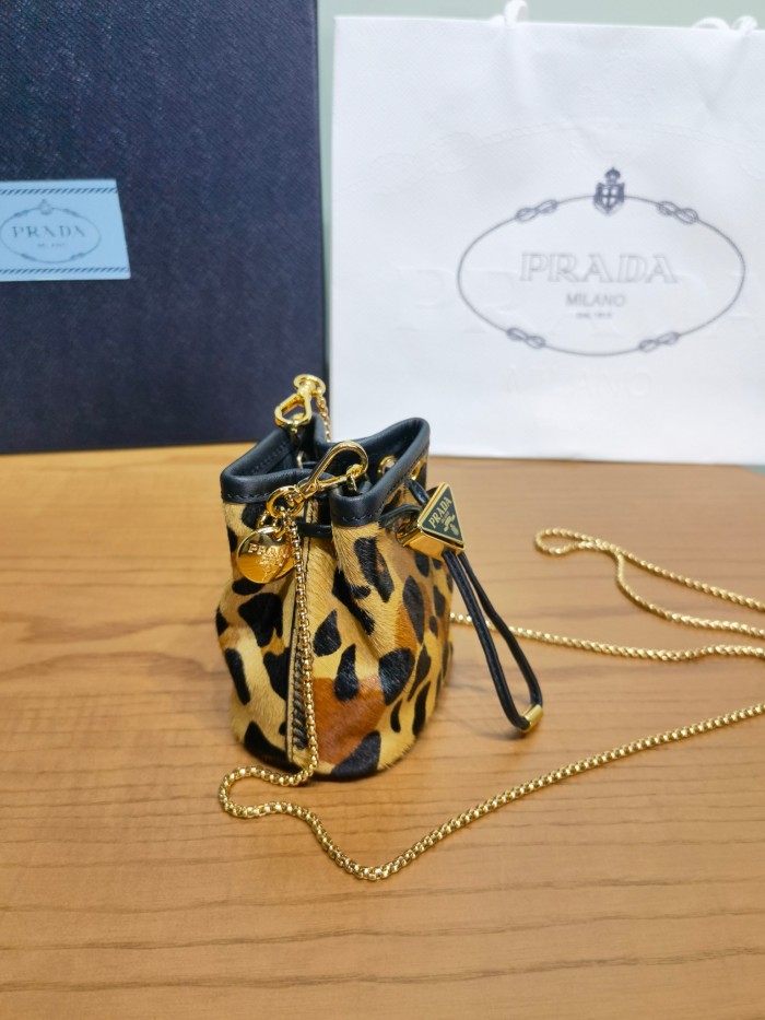 NIGO Prada Honey Printed Leather Mini Pouch #nigo300243
