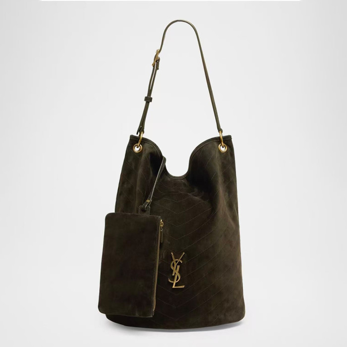 NIGO Saint Laurent NIKI Supple Bucket in Suede in Brown #nigo337074
