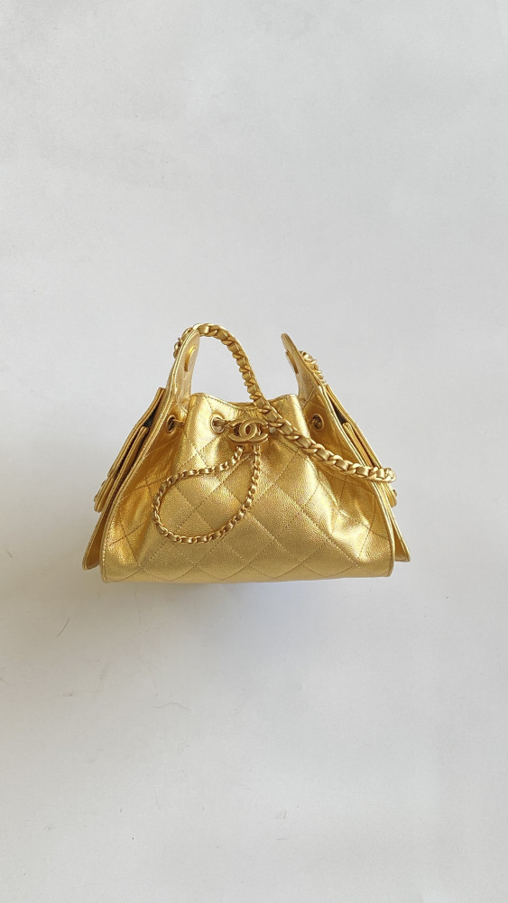 NIGO Chanel 25 Mini handbag Metallic Grained Calfskin #nigo333968