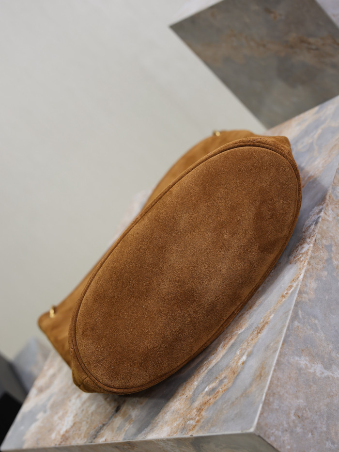NIGO Saint Laurent NIKI Supple Bucket in Suede in Brown #nigo337074