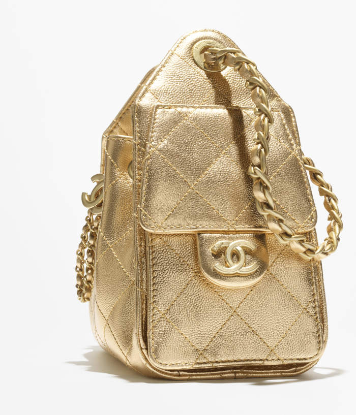 NIGO Chanel 25 Mini handbag Metallic Grained Calfskin #nigo333968