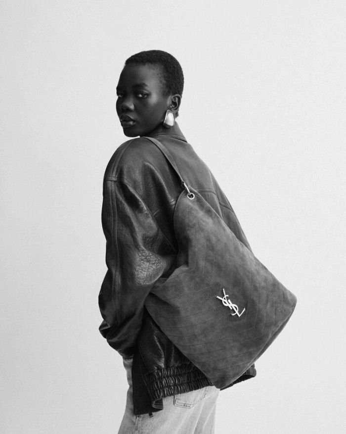 NIGO Saint Laurent NIKI Supple Bucket in Suede in Brown #nigo337074