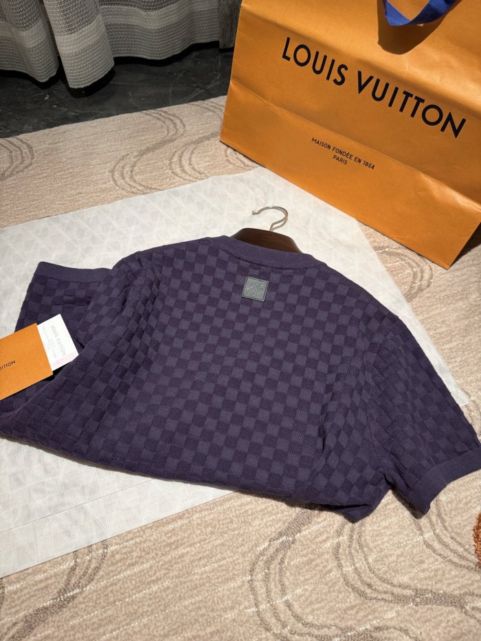 NIGO Louis Vuitton Damier Jacquard Short-Sleeved Crewneck #nigo337091