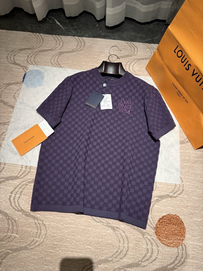 NIGO Louis Vuitton Damier Jacquard Short-Sleeved Crewneck #nigo337091