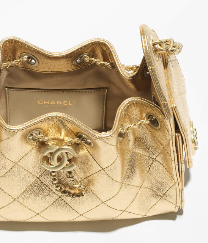 NIGO Chanel 25 Mini handbag Metallic Grained Calfskin #nigo333968
