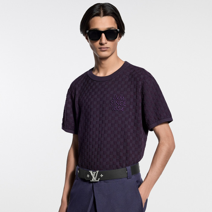 NIGO Louis Vuitton Damier Jacquard Short-Sleeved Crewneck #nigo337091