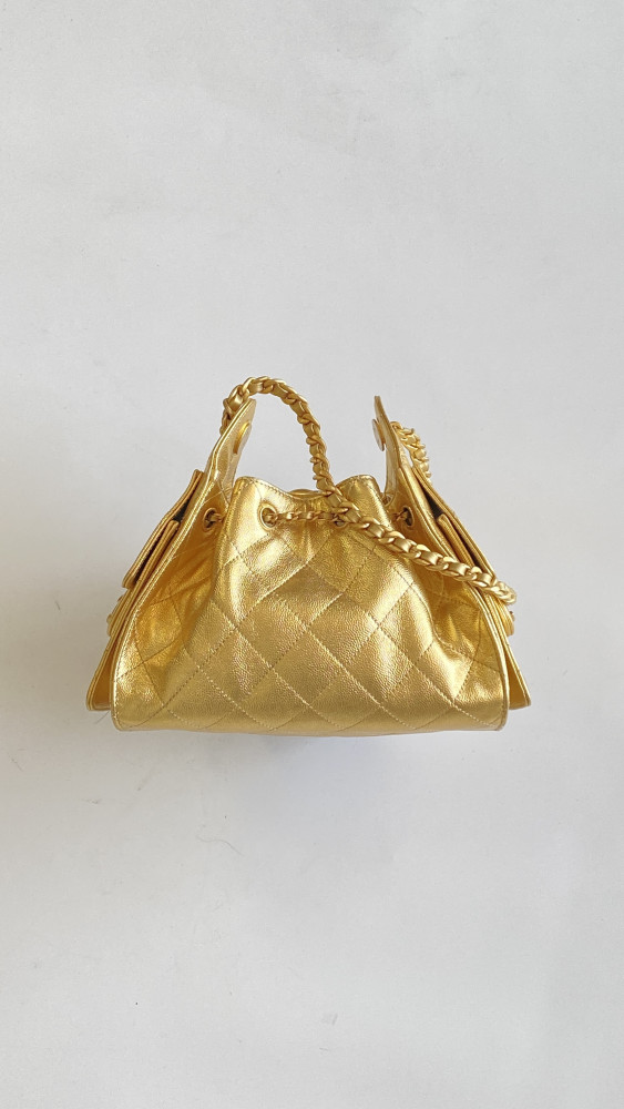 NIGO Chanel 25 Mini handbag Metallic Grained Calfskin #nigo333968