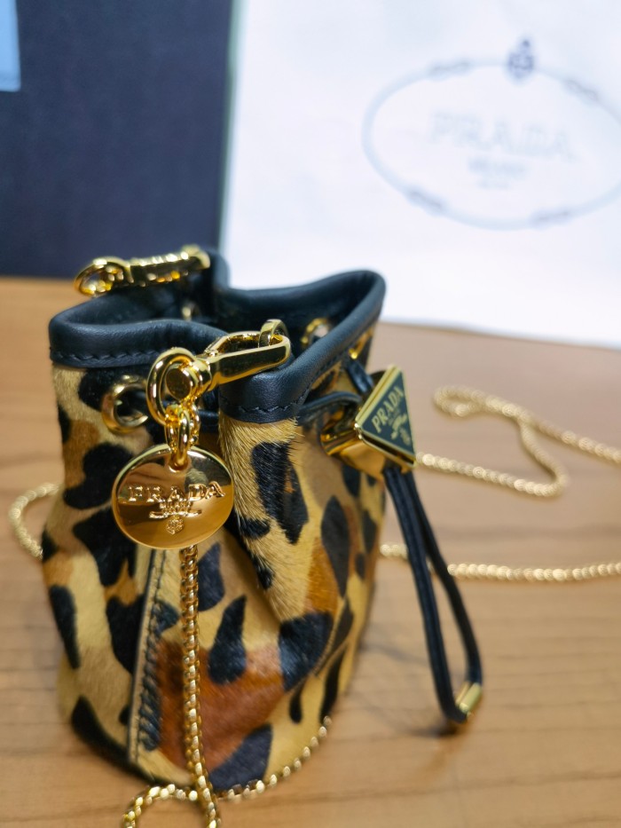 NIGO Prada Honey Printed Leather Mini Pouch #nigo300243