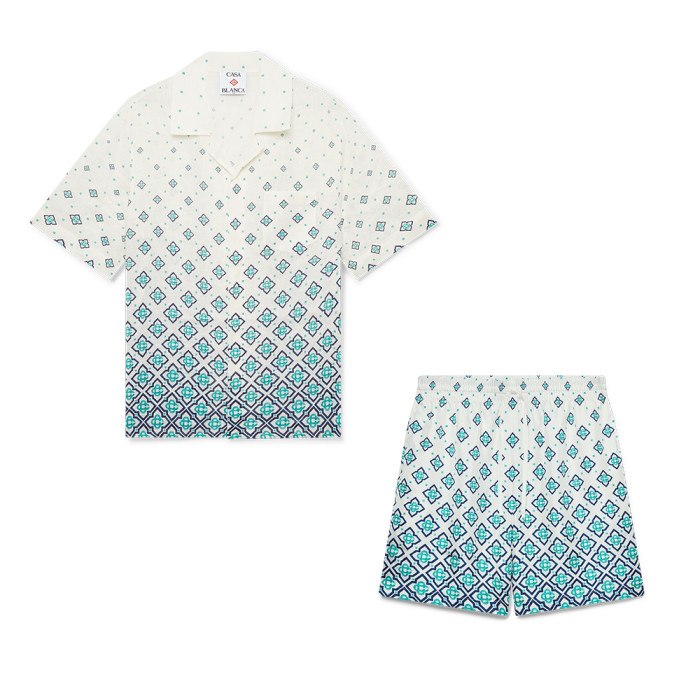 NIGO Casablanca Gradient Monogram Linen Shirt Shorts #nigo337182