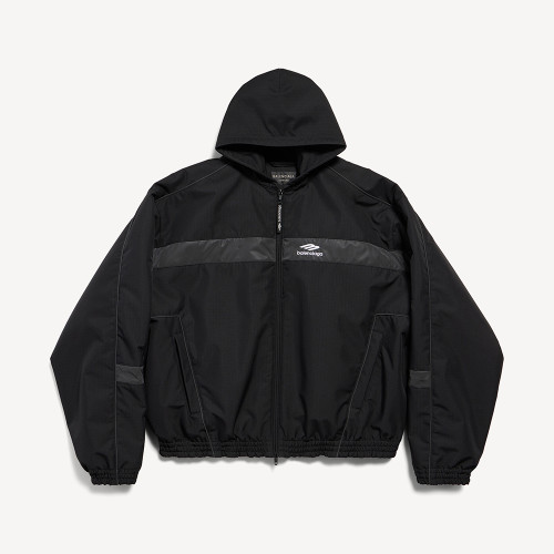 NIGO Balenciaga Men's 3b Sports Icon Ski Tracksuit Parka in Black #nigo337220