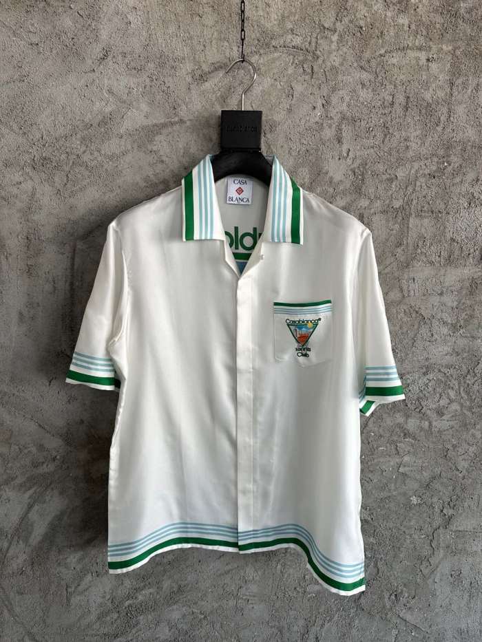 NIGO Casablanca Metaphysical Tennis Icon Short Sleeve Silk Shirt Shorts #nigo337184