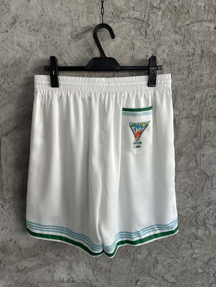 NIGO Casablanca Metaphysical Tennis Icon Short Sleeve Silk Shirt Shorts #nigo337184