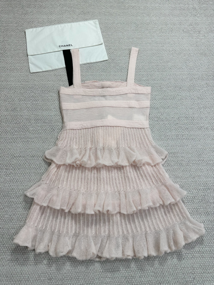 NIGO Chanel Dress Mohair and Silk Light Pink #nigo337221