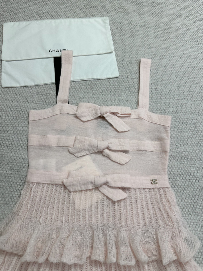 NIGO Chanel Dress Mohair and Silk Light Pink #nigo337221
