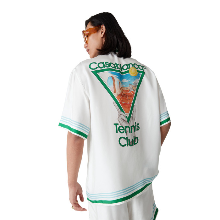 NIGO Casablanca Metaphysical Tennis Icon Short Sleeve Silk Shirt Shorts #nigo337184