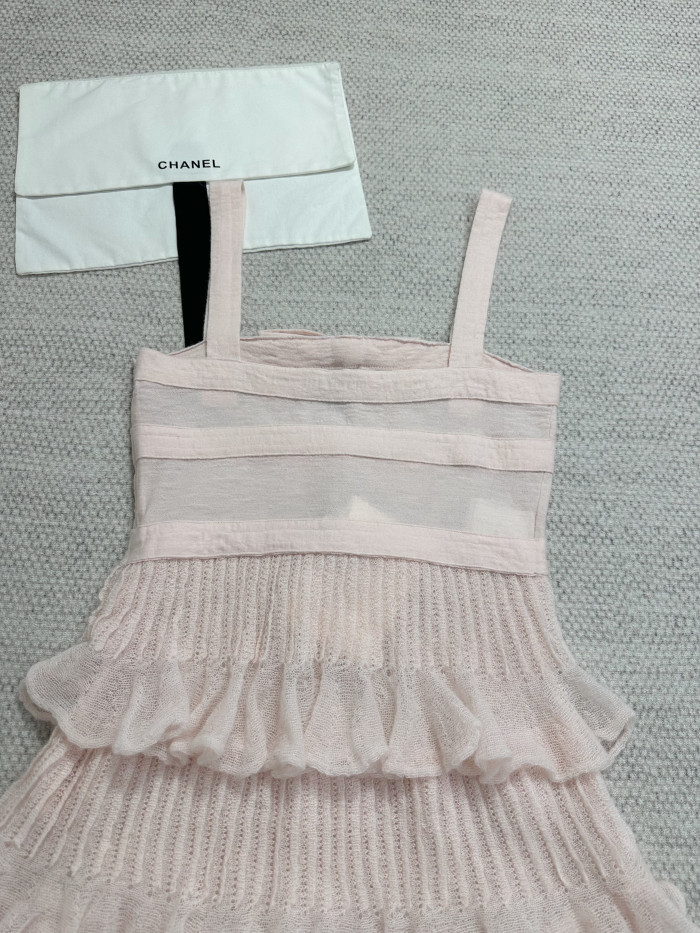 NIGO Chanel Dress Mohair and Silk Light Pink #nigo337221