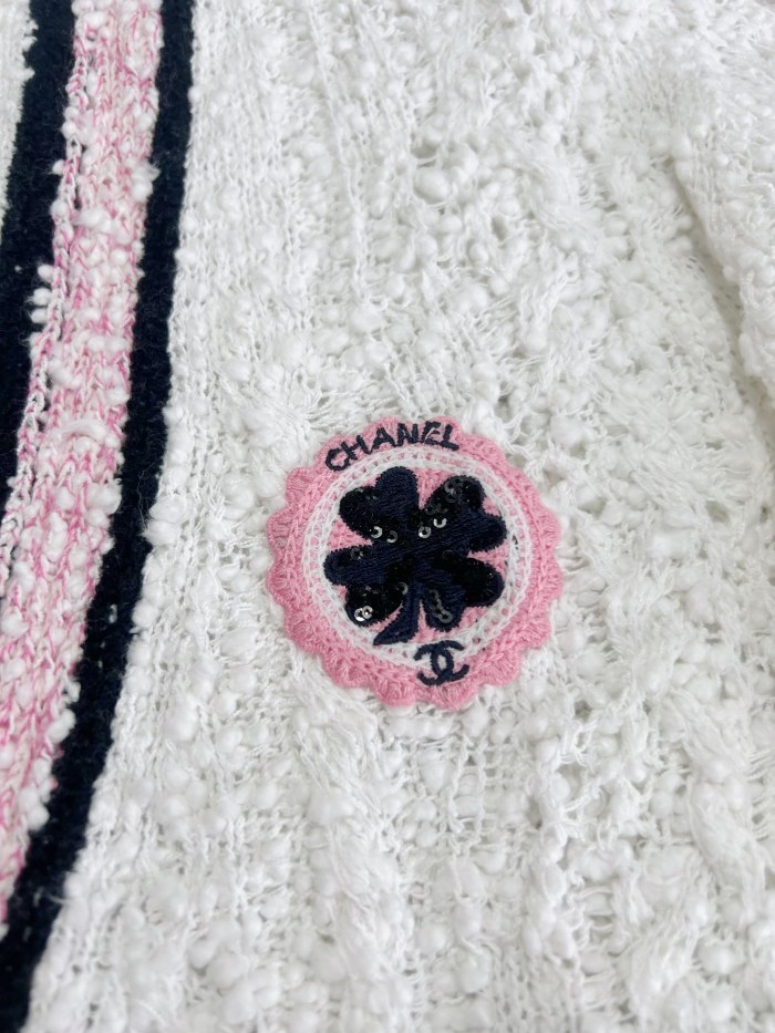 NIGO Chanel CC Logo Four Leaf Clover Cardigan #nigo303056