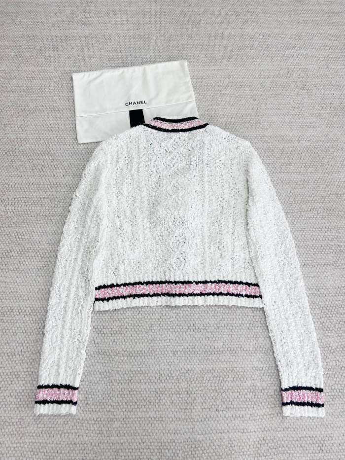NIGO Chanel CC Logo Four Leaf Clover Cardigan #nigo303056