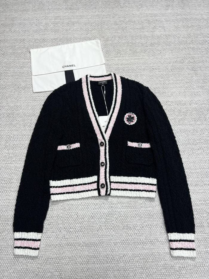 NIGO Chanel CC Logo Four Leaf Clover Cardigan #nigo303056