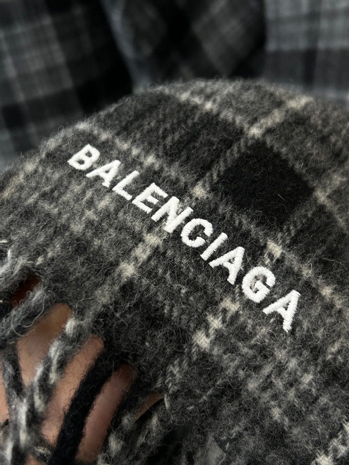 NIGO Balenciaga Men's Hooded Scarf in Grey #nigo336814