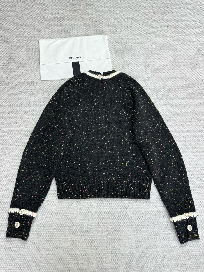NIGO Chanel Top-Qualitu Version Knitted Collared Wool Sweater#nigo375487